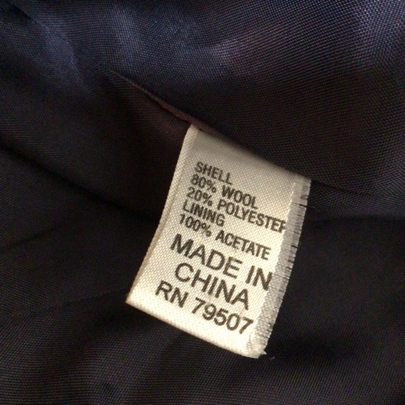 ISDA&CO Navy Wool Jacket Women's Size Medium - Picture 7 of 8